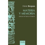 MATERIA Y MEMORIA / BERGSON, HENRI